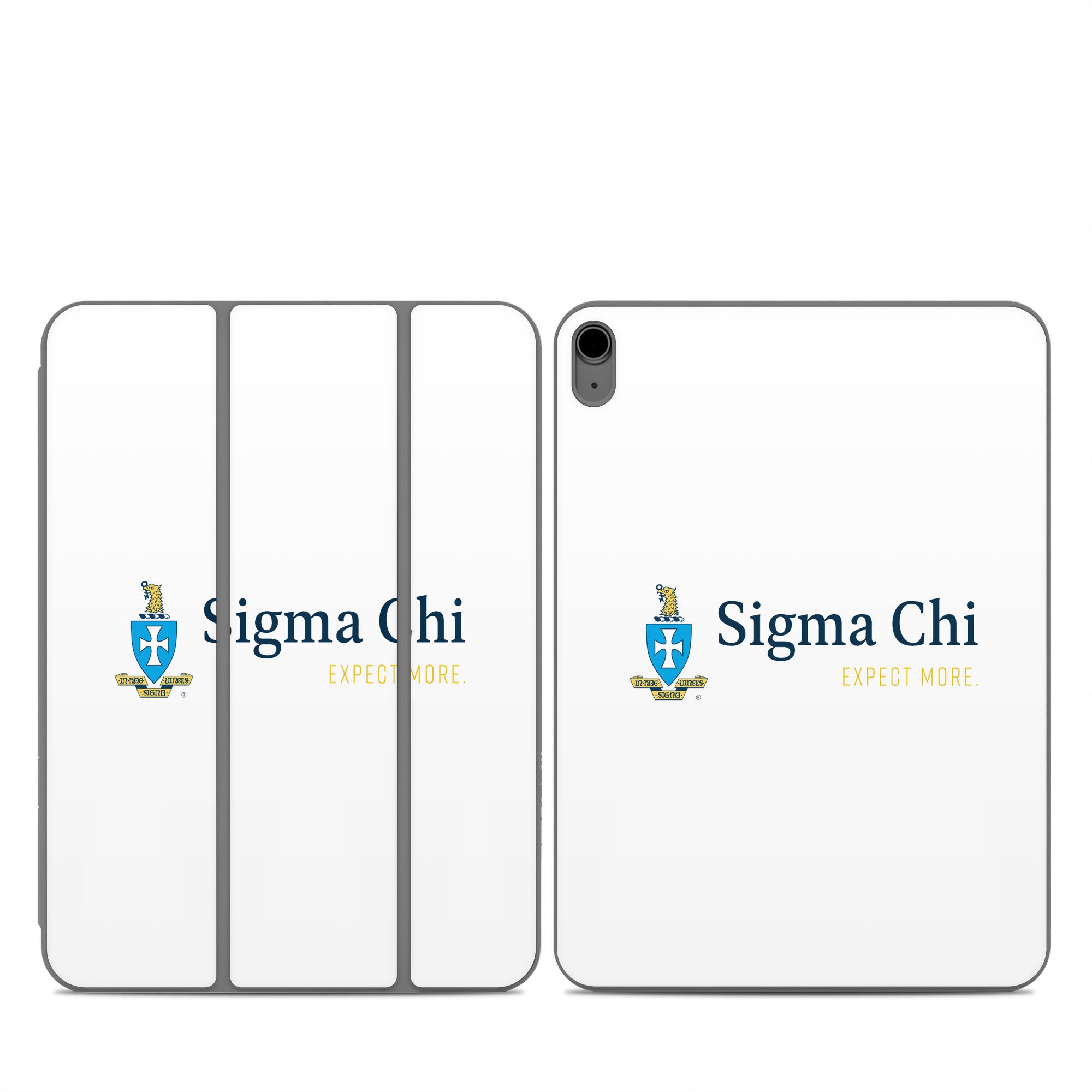 Sigma Chi Logo White - Apple Smart Folio Skin