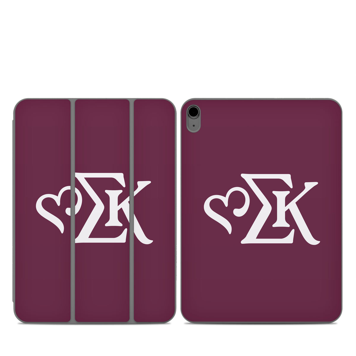 Sigma Kappa Greek Letters Dove Love on Mary Maroon - Apple Smart Folio Skin