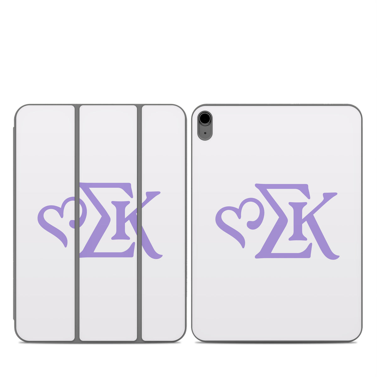 Sigma Kappa Greek Letters Legacy Lavender on Dove Love - Apple Smart Folio Skin