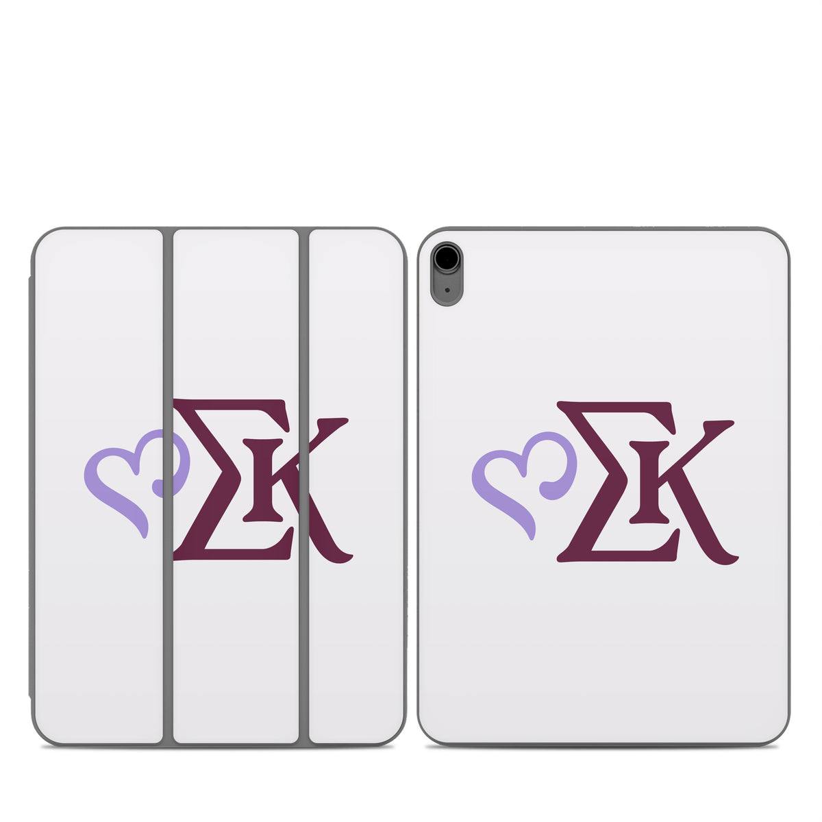 Sigma Kappa Greek Letters Two Color on Dove Love - Apple Smart Folio Skin