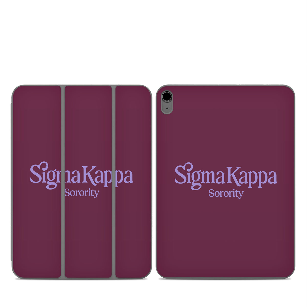 Sigma Kappa Sorority Logo Legacy Lavender on Mary Maroon - Apple Smart Folio Skin