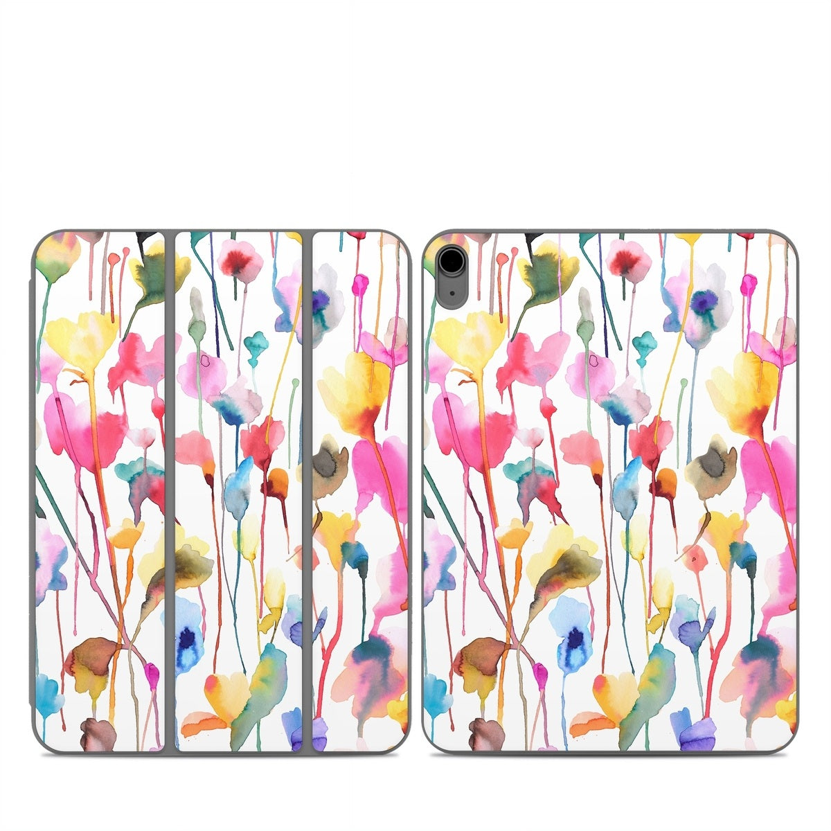 Watercolor Wild Flowers - Apple Smart Folio Skin