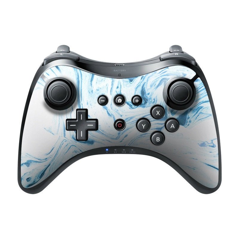 Azul Marble - Nintendo Wii U Pro Controller Skin - Marble Collection - DecalGirl