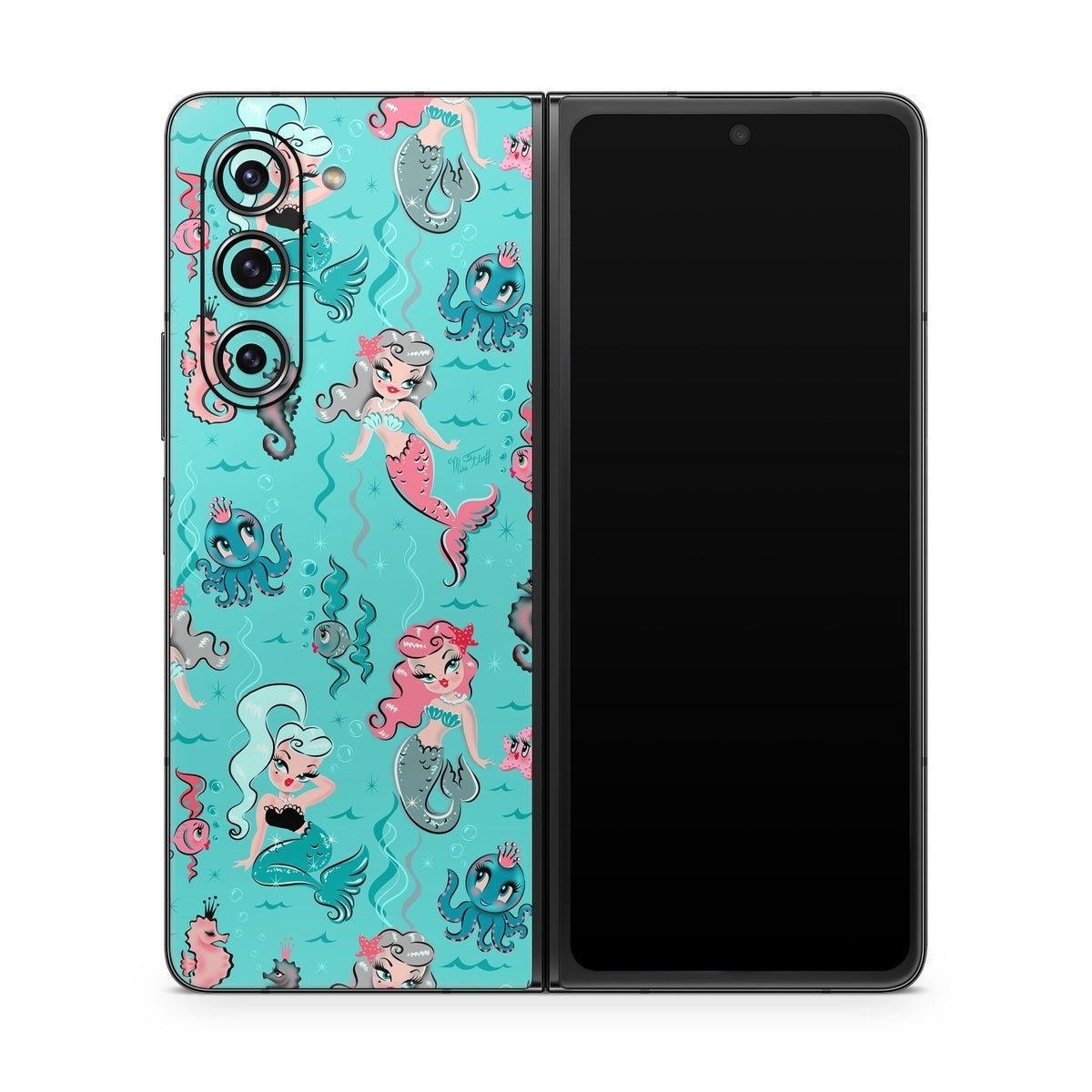 Babydoll Mermaids - Samsung Galaxy Z Fold5 Skin - Fluff - DecalGirl