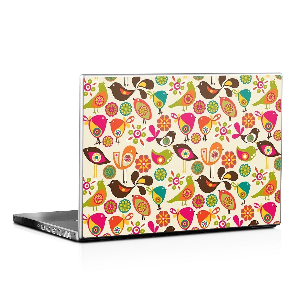 Bird Flowers - Laptop Lid Skin - Valentina Ramos - DecalGirl