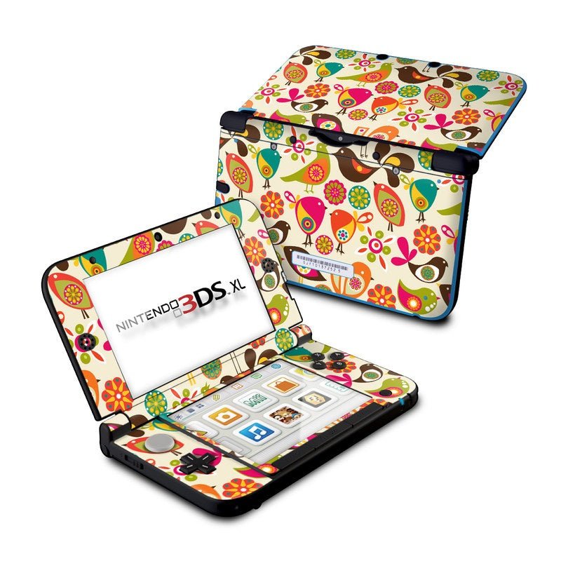 Bird Flowers - Nintendo 3DS XL Skin - Valentina Ramos - DecalGirl