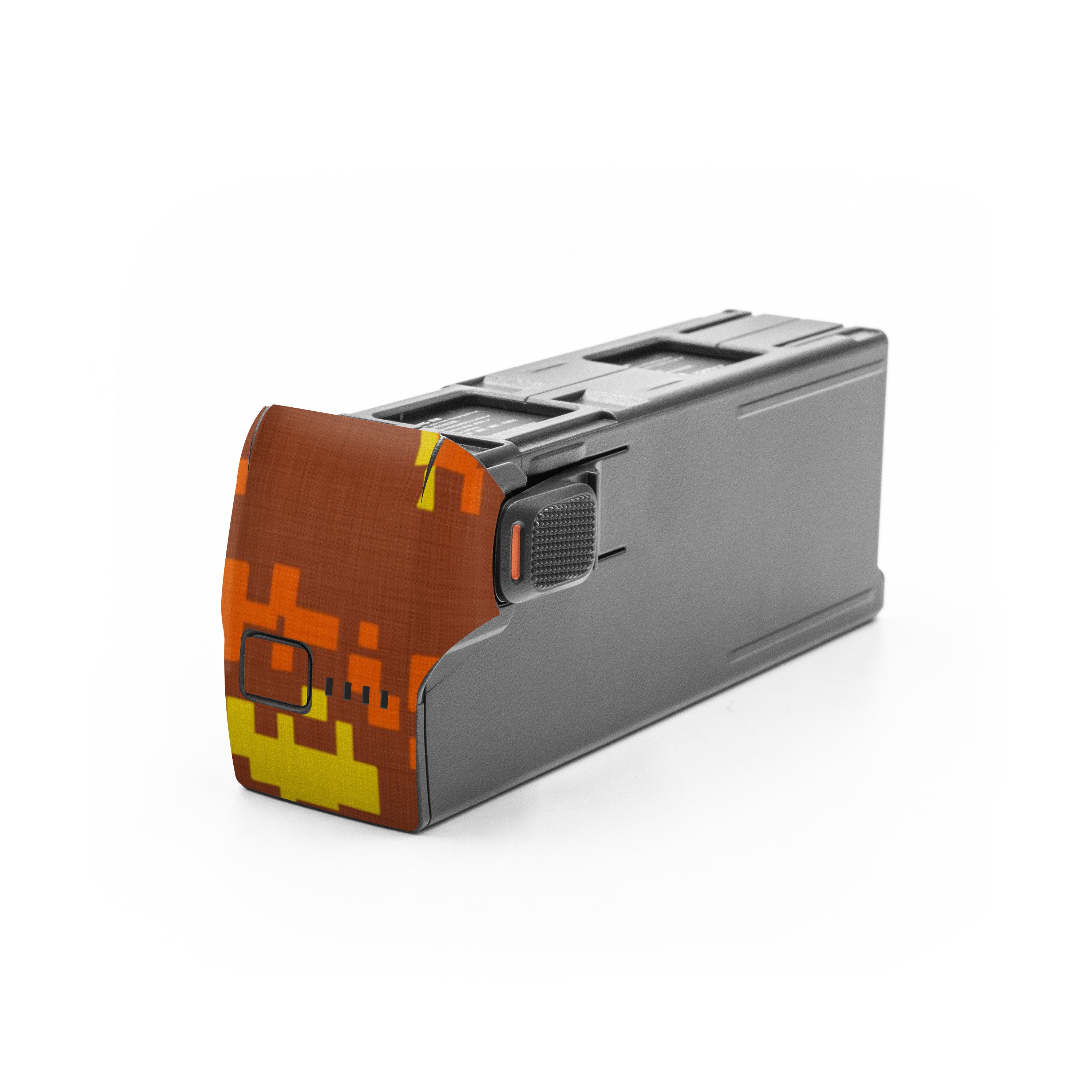 Digital Orange Camo - DJI Avata 2 Battery Skin