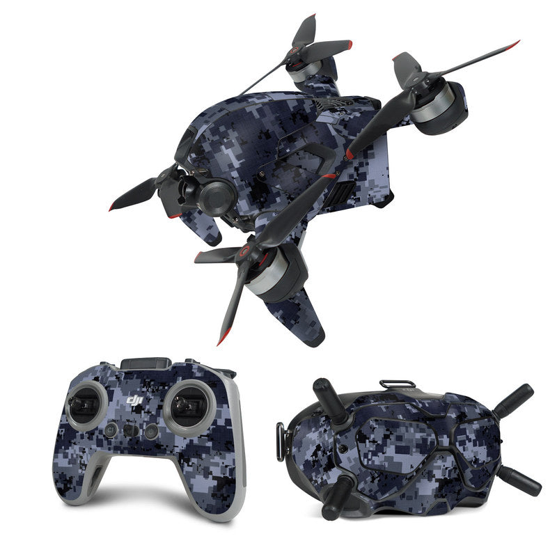 Digital Navy Camo - DJI FPV Combo Skin