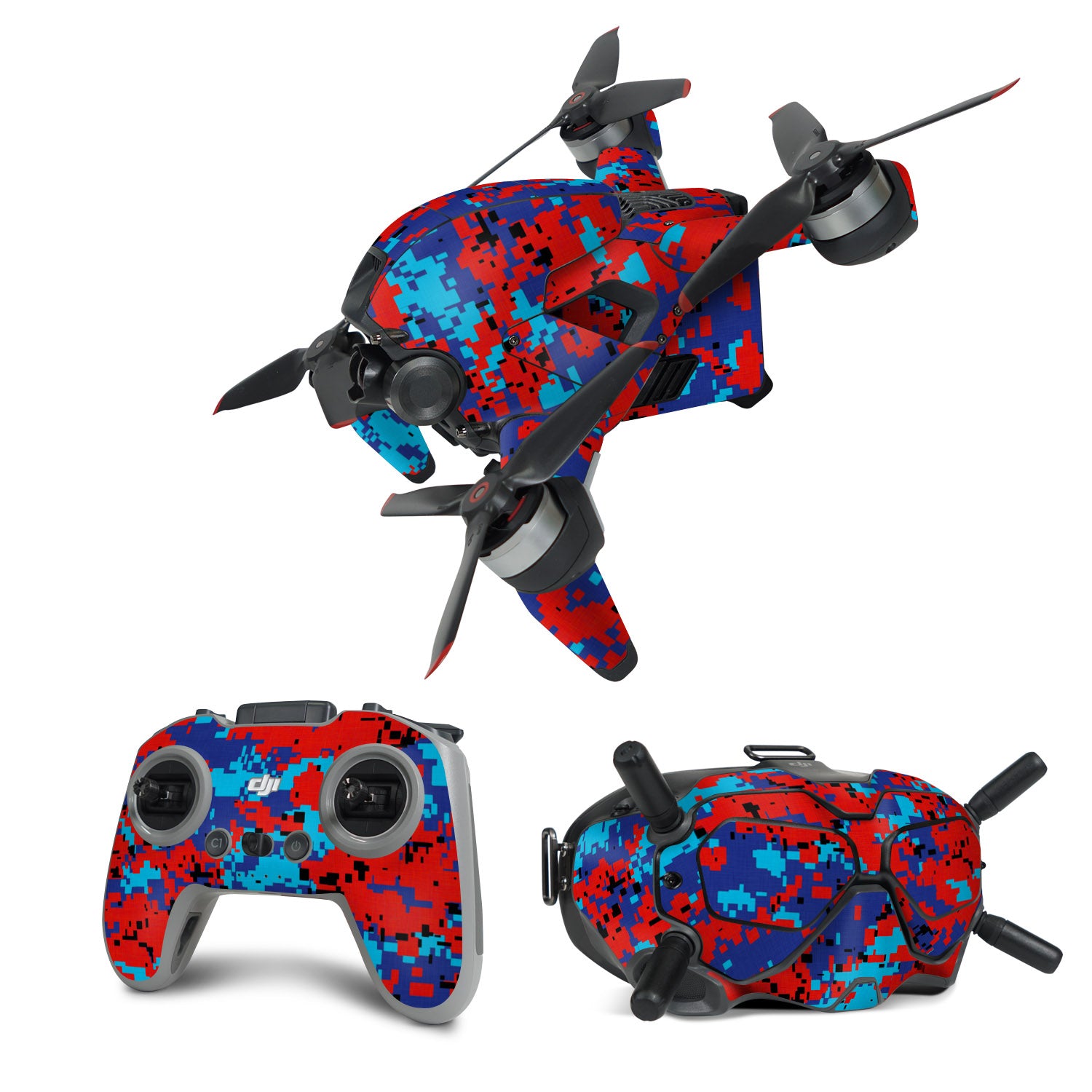 Digital Patriot Camo - DJI FPV Combo Skin