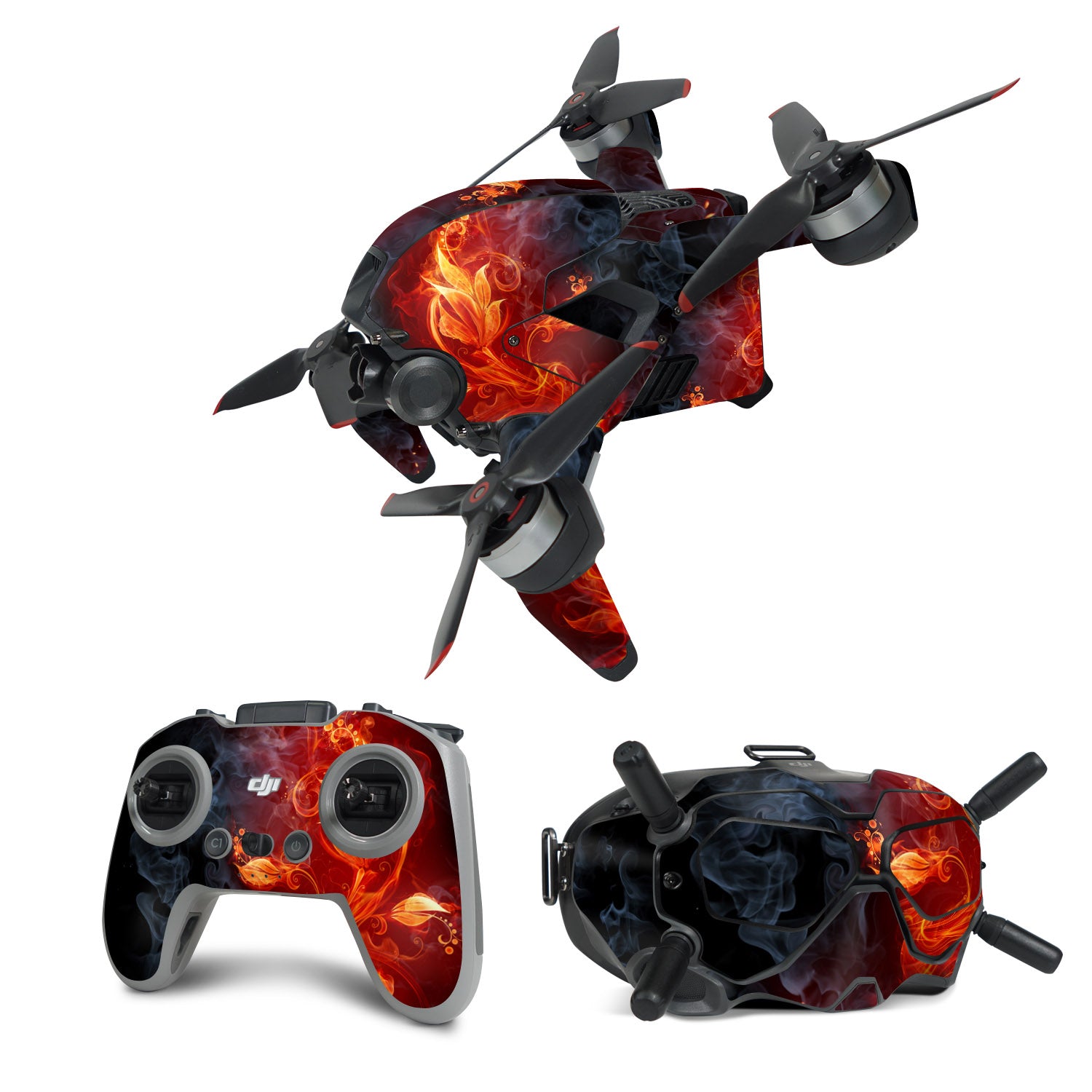 Flower Of Fire - DJI FPV Combo Skin