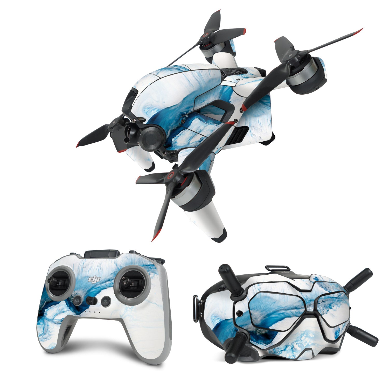 Polar Marble - DJI FPV Combo Skin