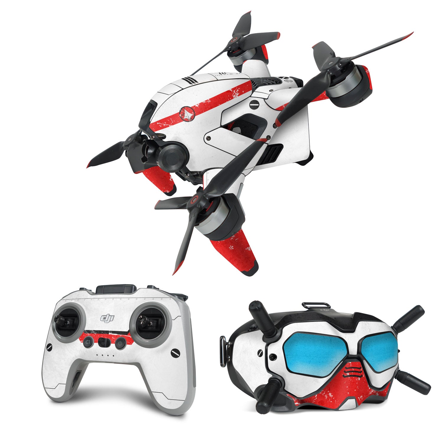Red Valkyrie - DJI FPV Combo Skin