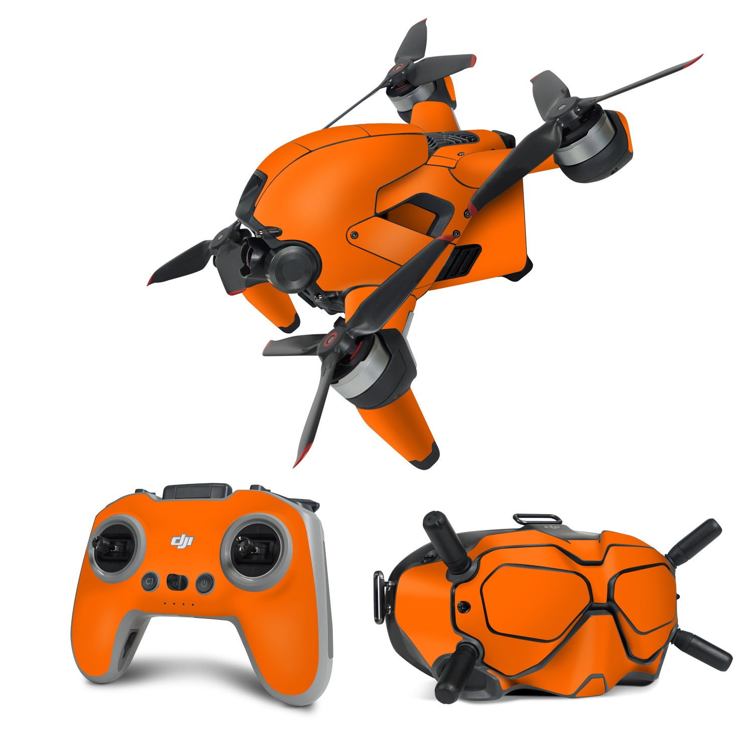 Solid State Pumpkin - DJI FPV Combo Skin