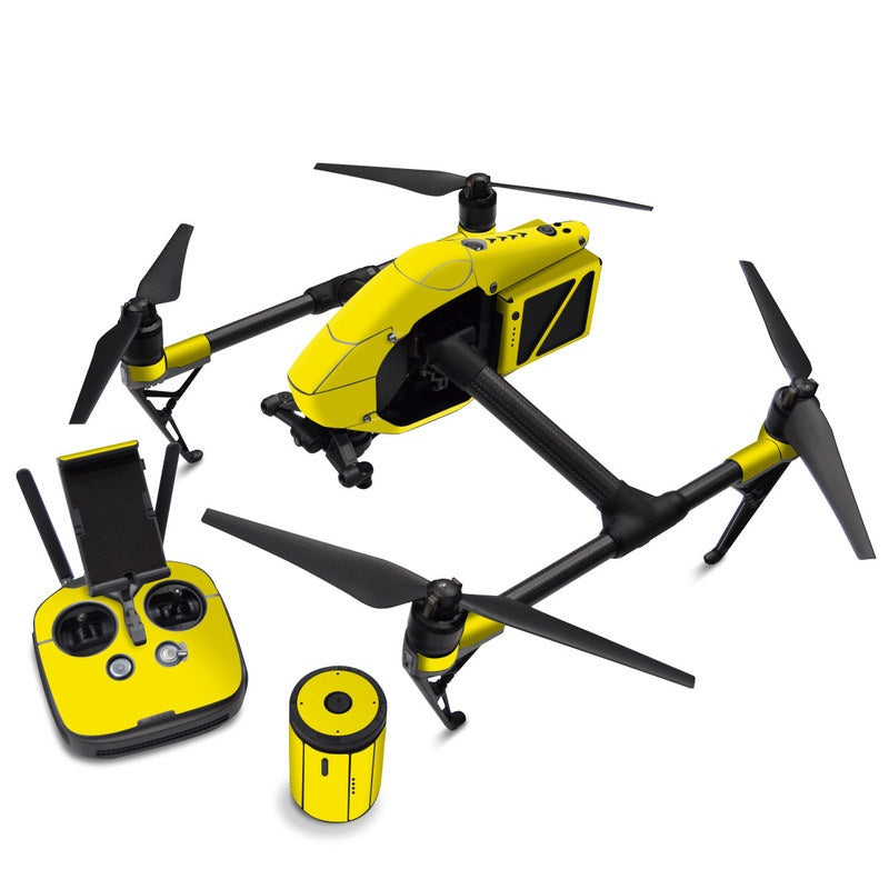 Solid State Yellow - DJI Inspire 2 Skin