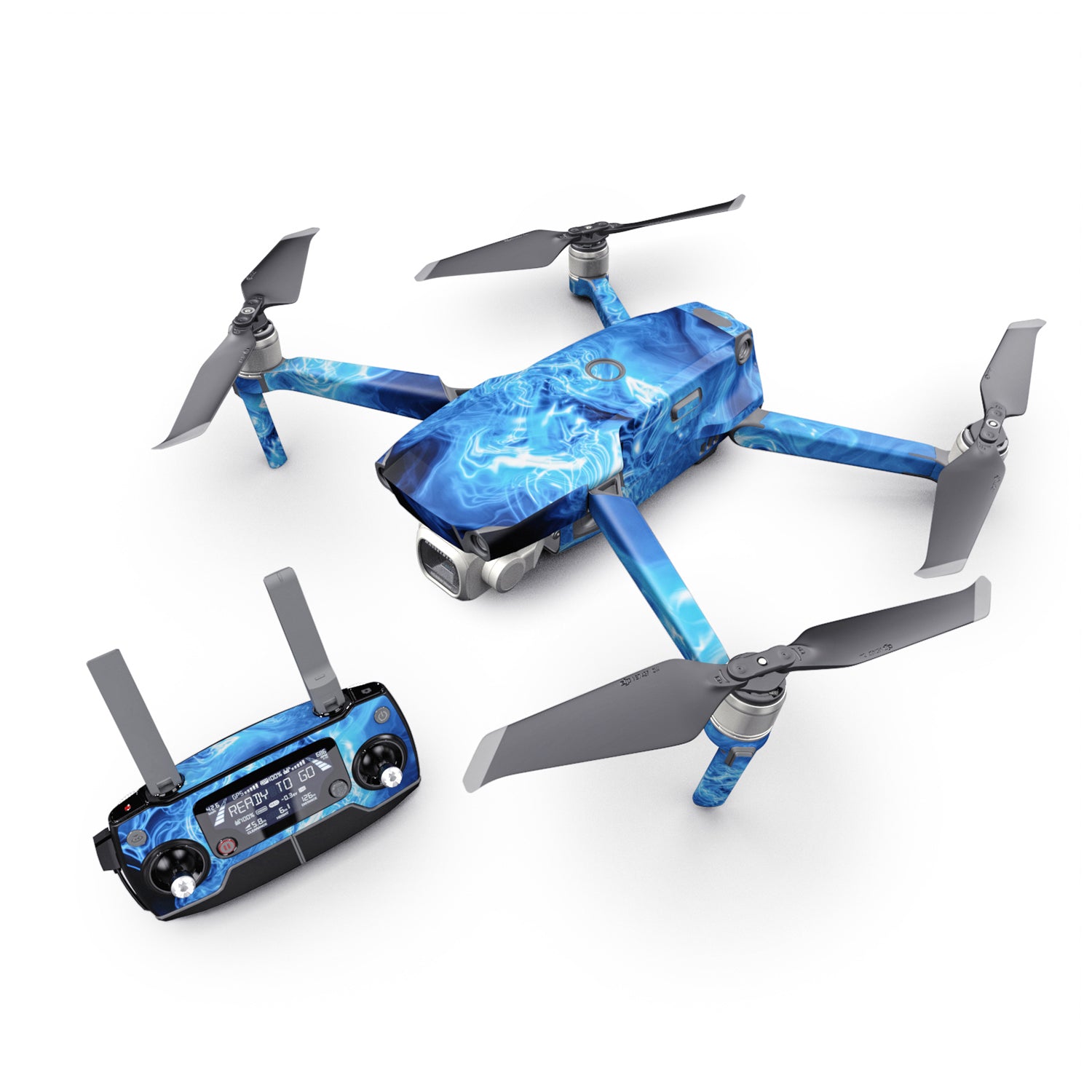 Blue Quantum Waves - DJI Mavic 2 Skin