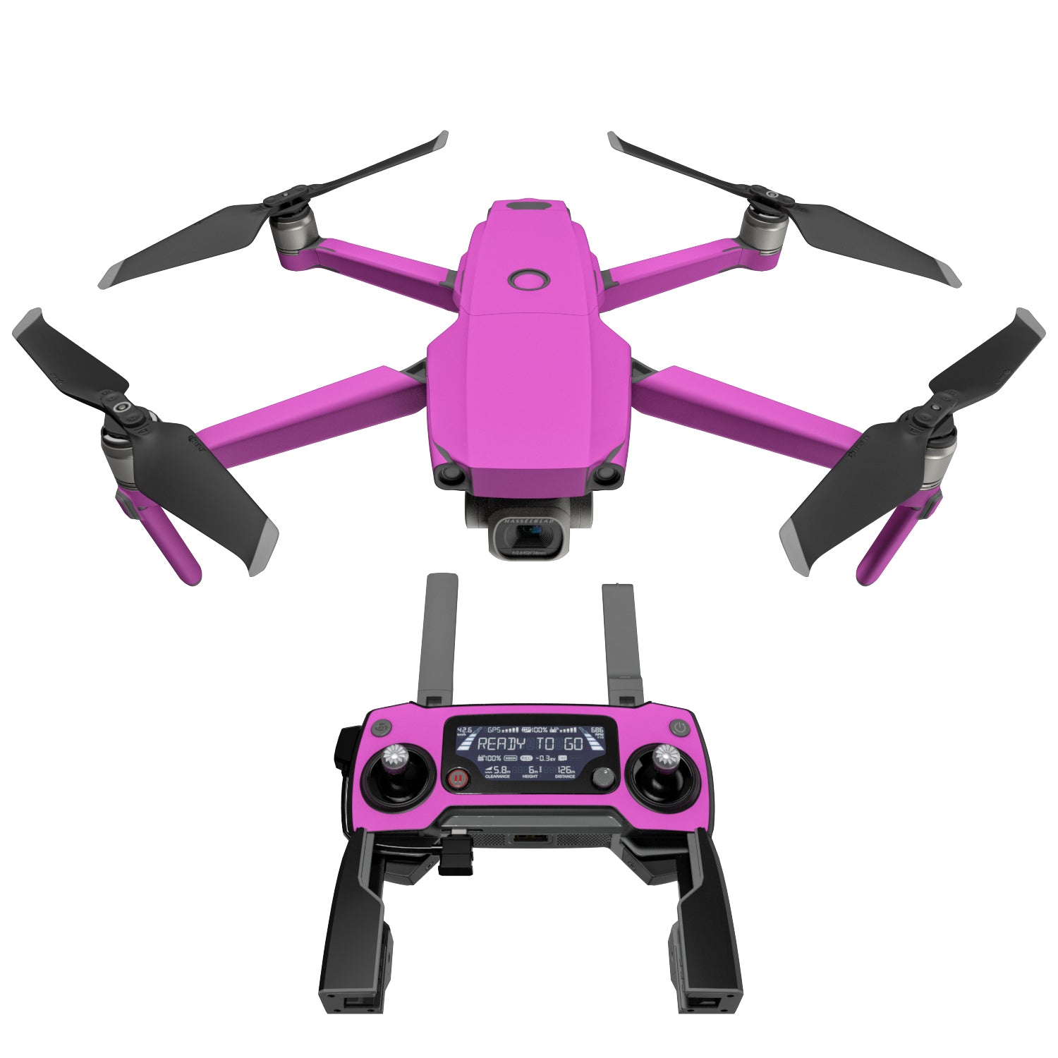 Solid State Vibrant Pink - DJI Mavic 2 Skin