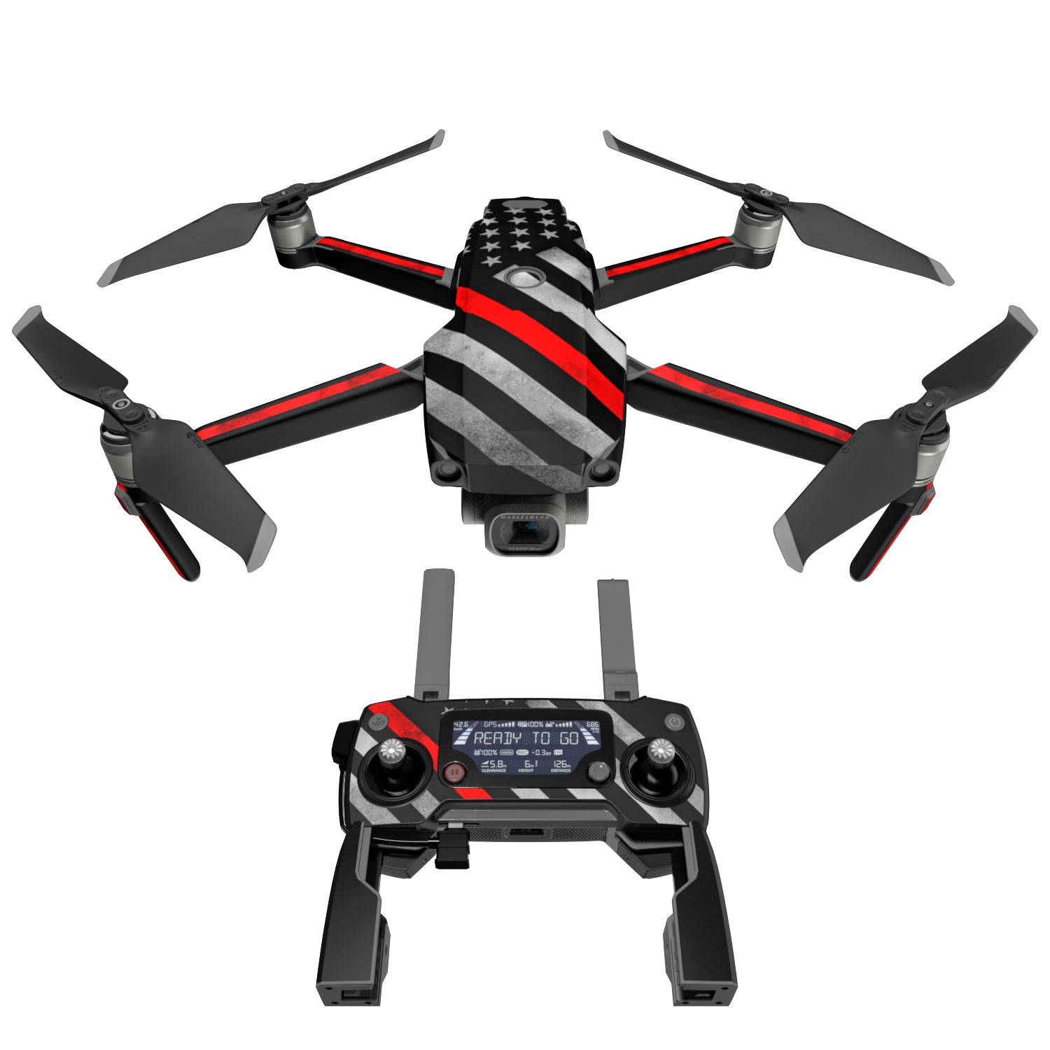 Thin Red Line Hero - DJI Mavic 2 Skin
