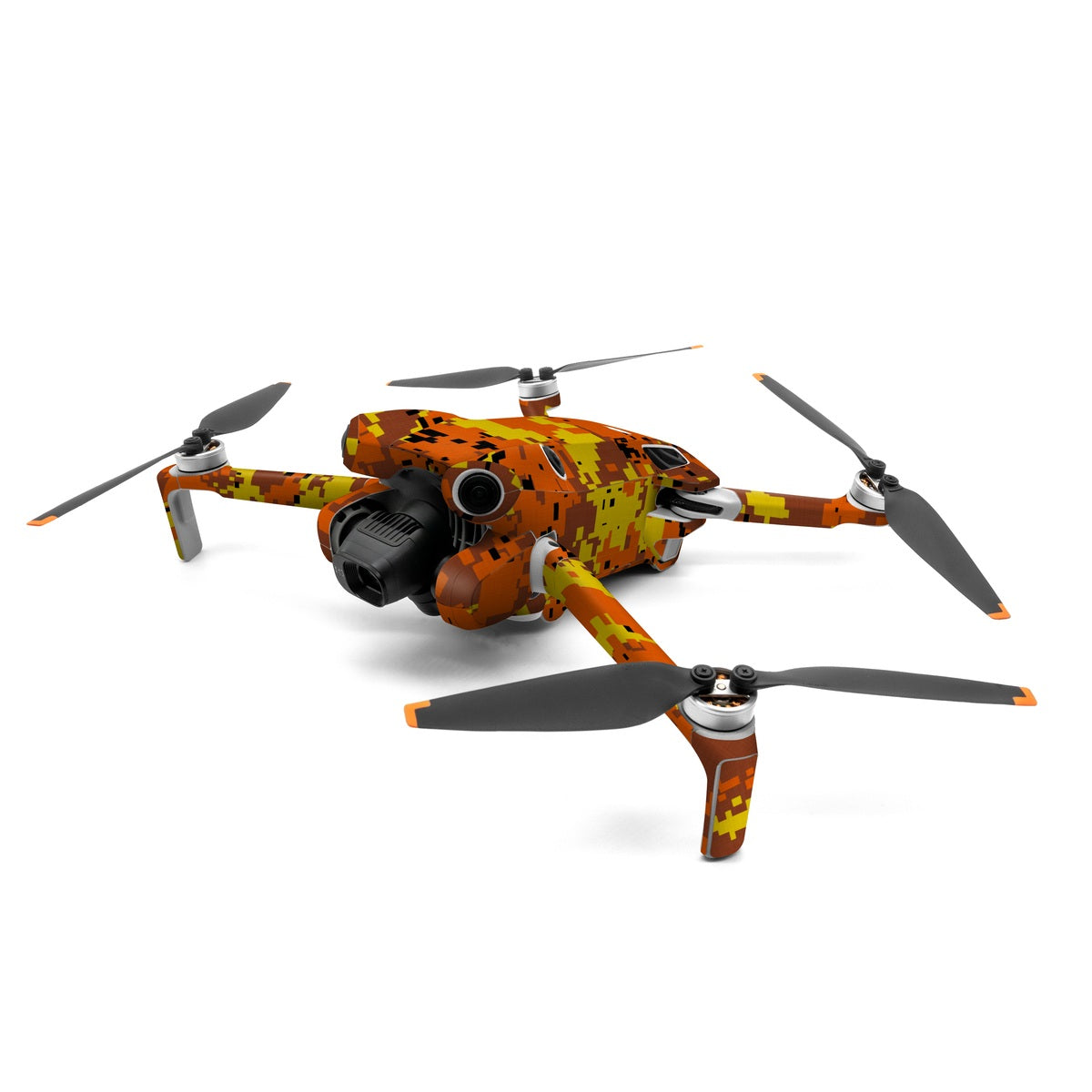 Digital Orange Camo - DJI Mini 4 Pro Skin