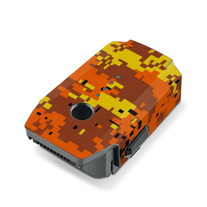 Digital Orange Camo - DJI Mavic Pro Battery Skin