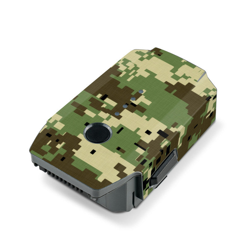 Digital Woodland Camo - DJI Mavic Pro Battery Skin