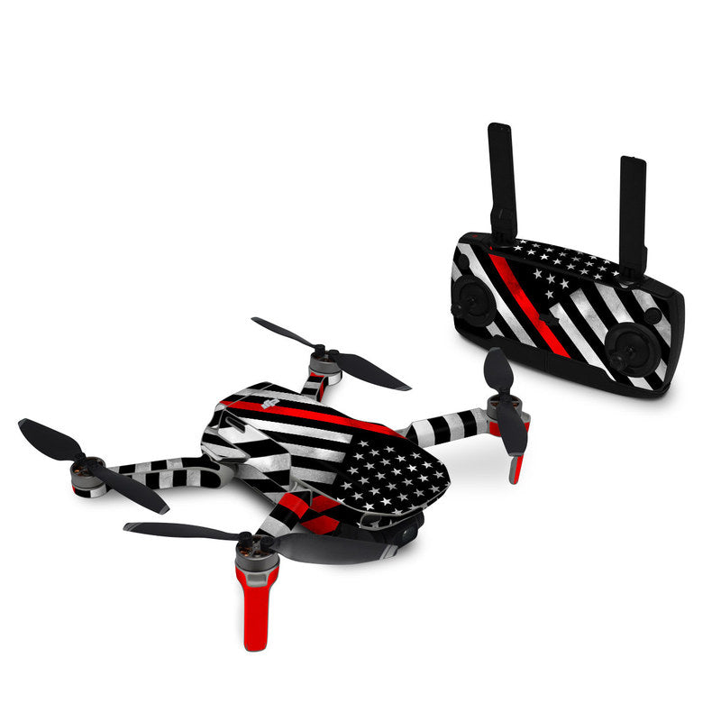 Thin Red Line Hero - DJI Mini SE Skin