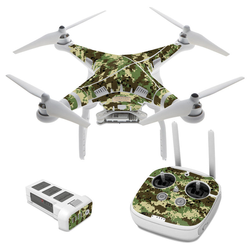 Digital Woodland Camo - DJI Phantom 3 Skin