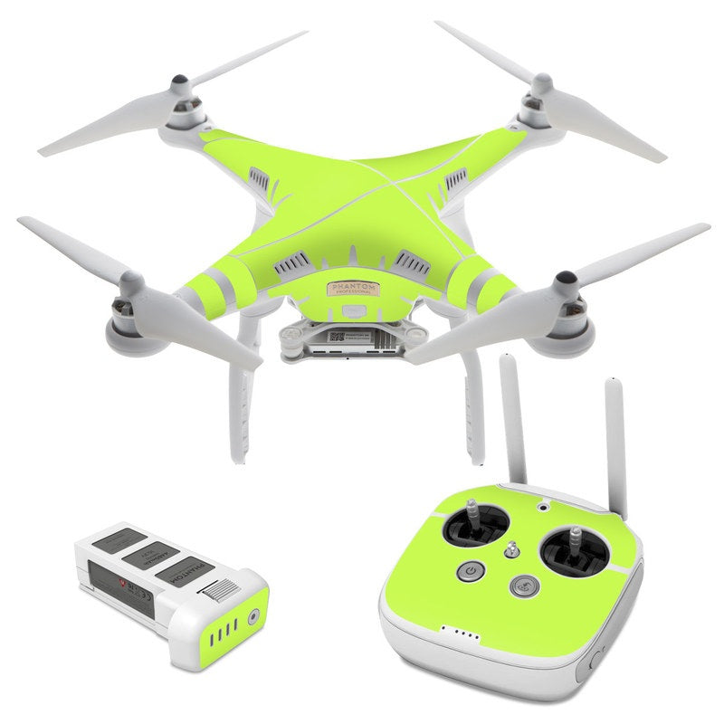Solid State Lime - DJI Phantom 3 Skin