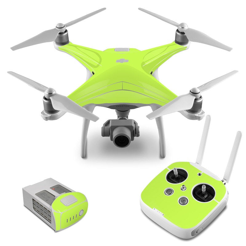 Solid State Lime - DJI Phantom 4 Skin