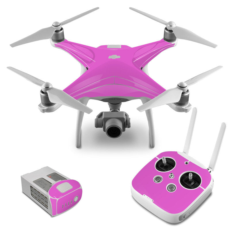 Solid State Vibrant Pink - DJI Phantom 4 Skin