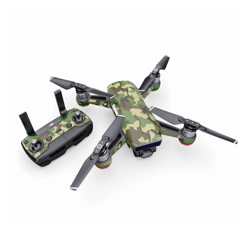 Woodland Camo - DJI Spark Skin