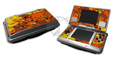 Digital Orange Camo - Nintendo DS Skin
