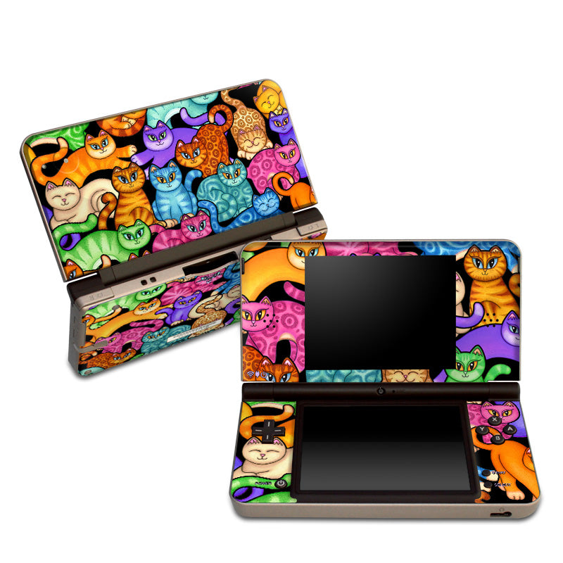 Colorful Kittens - Nintendo DSi XL Skin