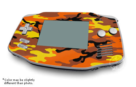 Orange Camo - Nintendo GameBoy Advance Skin