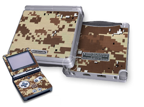 Digital Desert Camo - Nintendo GameBoy Advance SP Skin