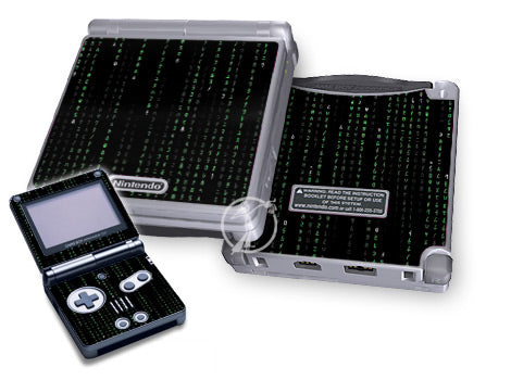 Matrix Style Code - Nintendo GameBoy Advance SP Skin