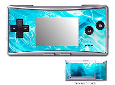 Blue Quantum Waves - Nintendo GameBoy Micro Skin