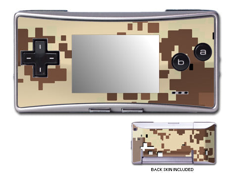 Digital Desert Camo - Nintendo GameBoy Micro Skin