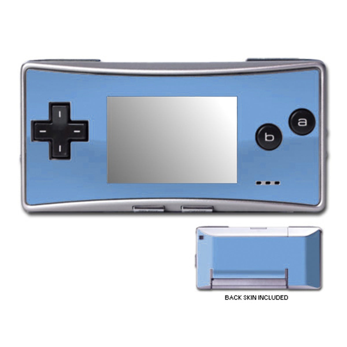 Solid State Blue - Nintendo GameBoy Micro Skin