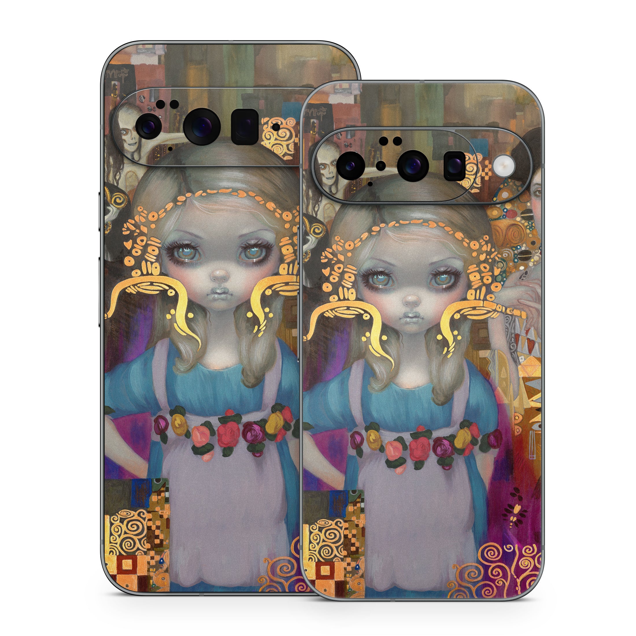 Alice in a Klimt Dream - Google Pixel 10 Skin