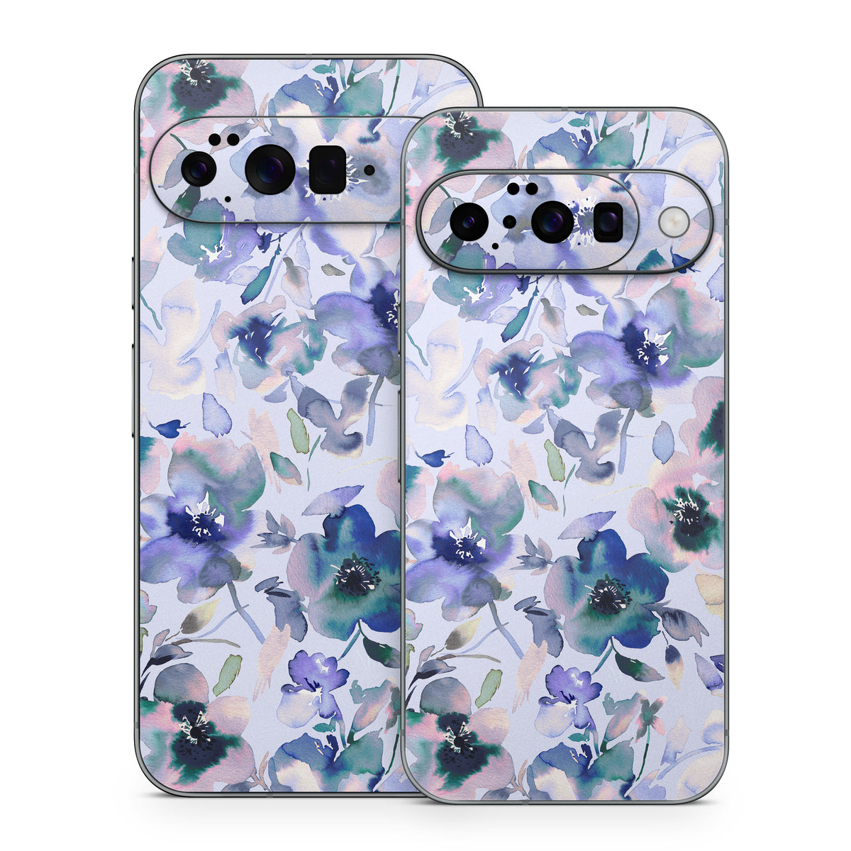 Aquatic Artistic Flowers - Google Pixel 10 Skin