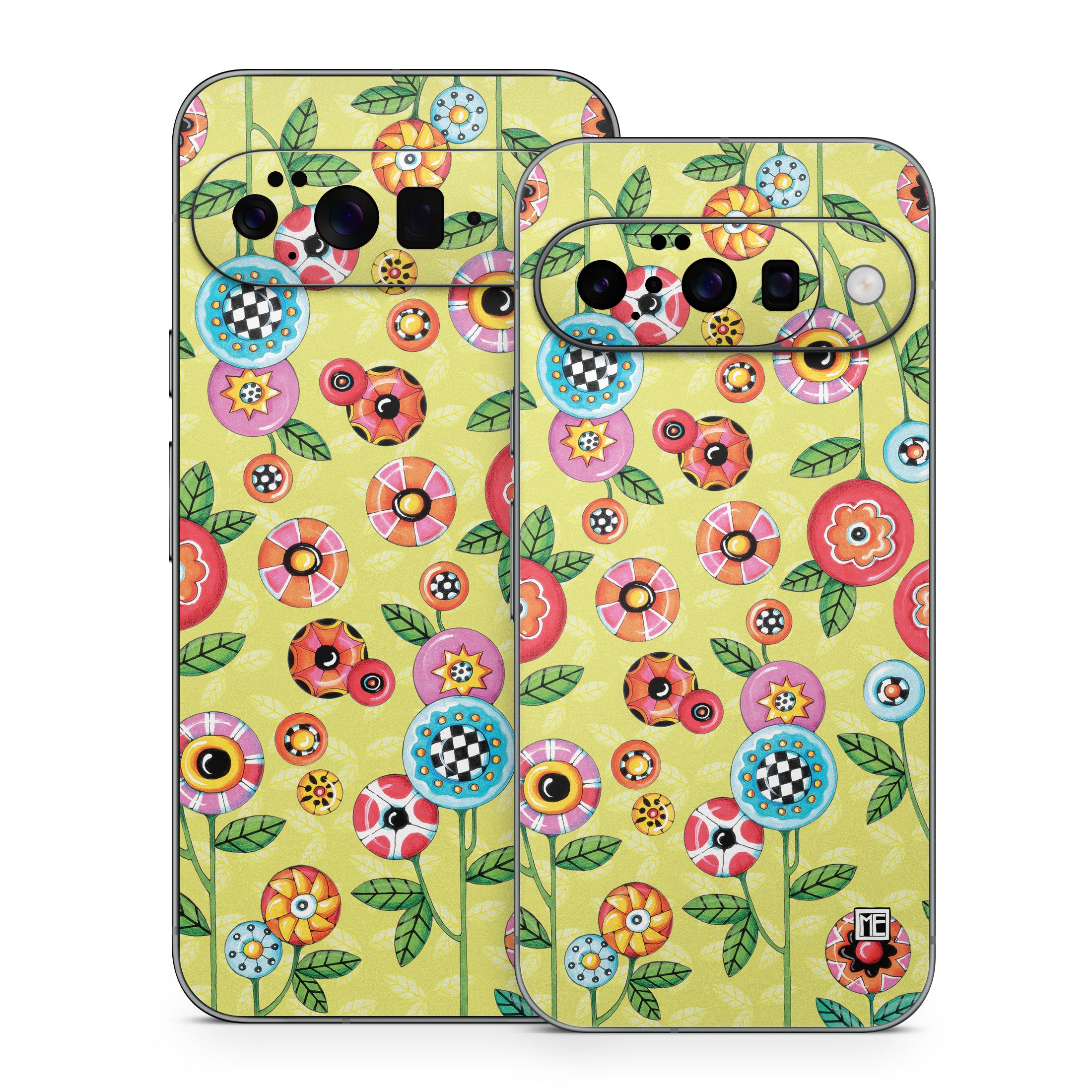 Button Flowers - Google Pixel 10 Skin
