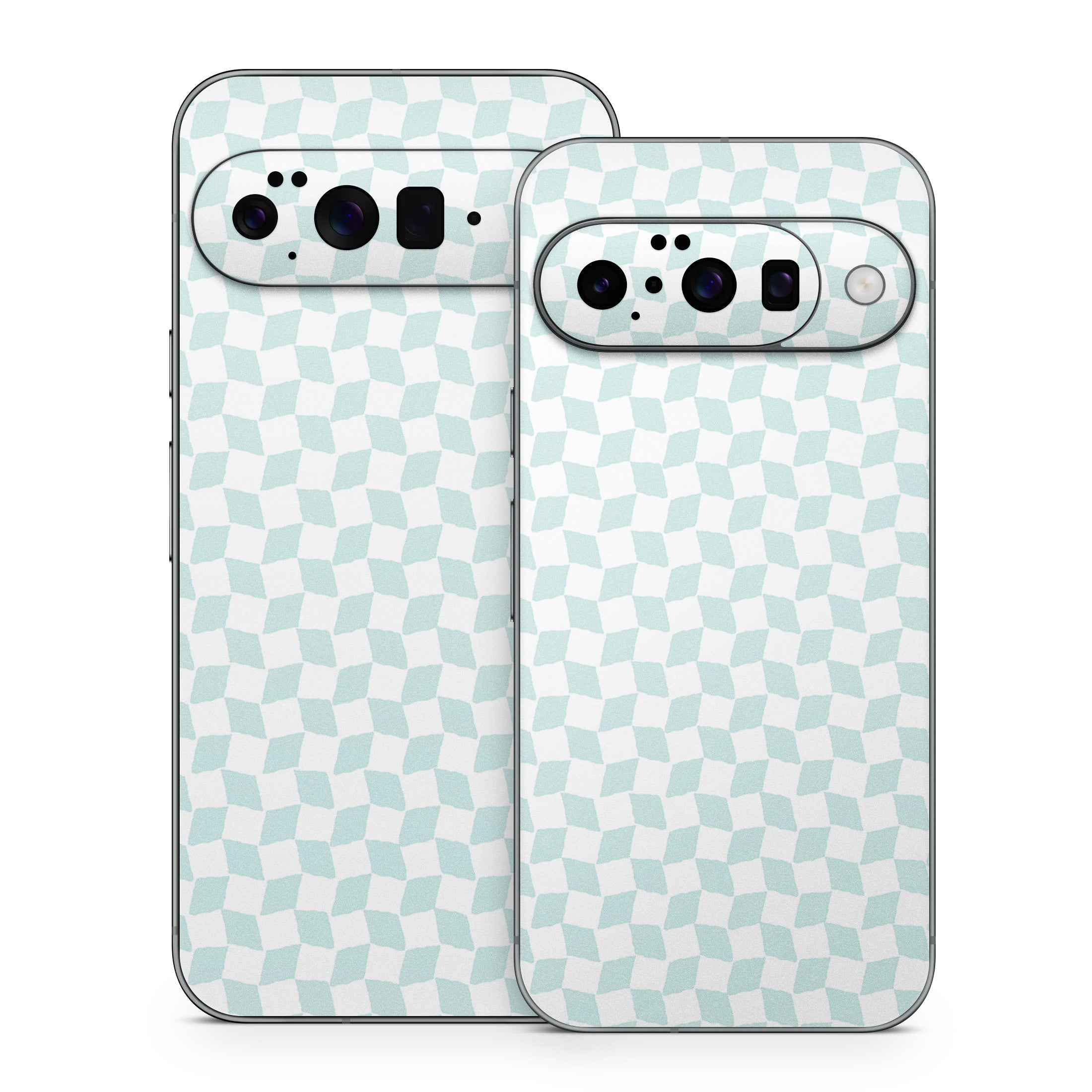 Checker Light Blue - Google Pixel 10 Skin