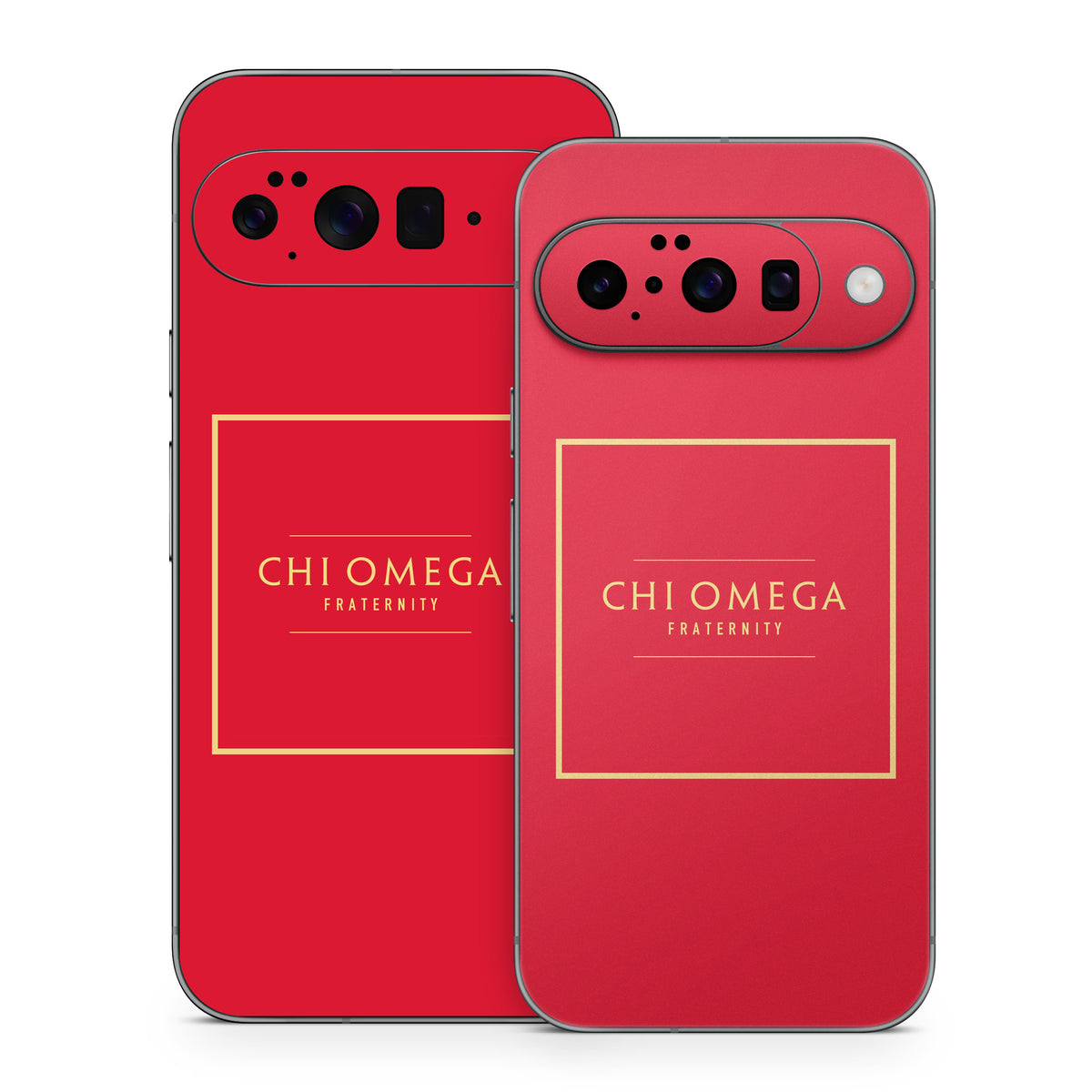 Chi Omega Fraternity Cardinal with Border - Google Pixel 10 Skin