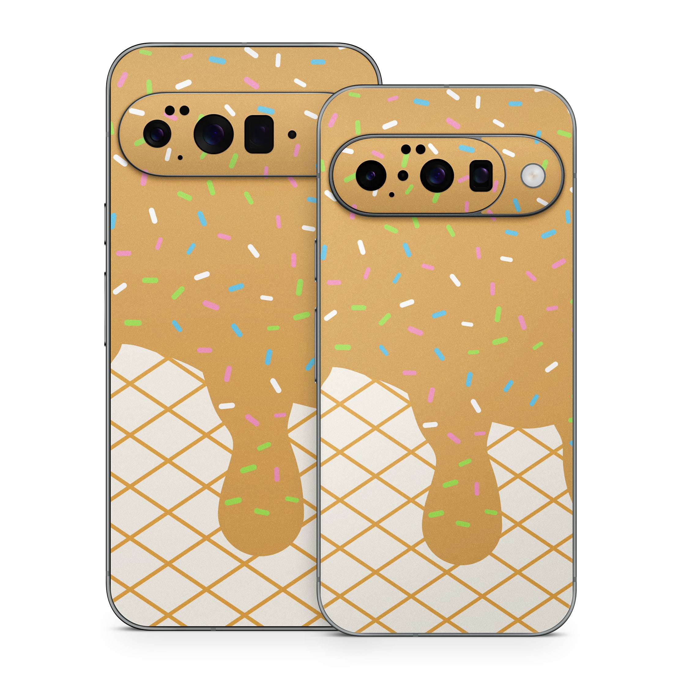 Caramel Ice Cream Drip - Google Pixel 10 Skin