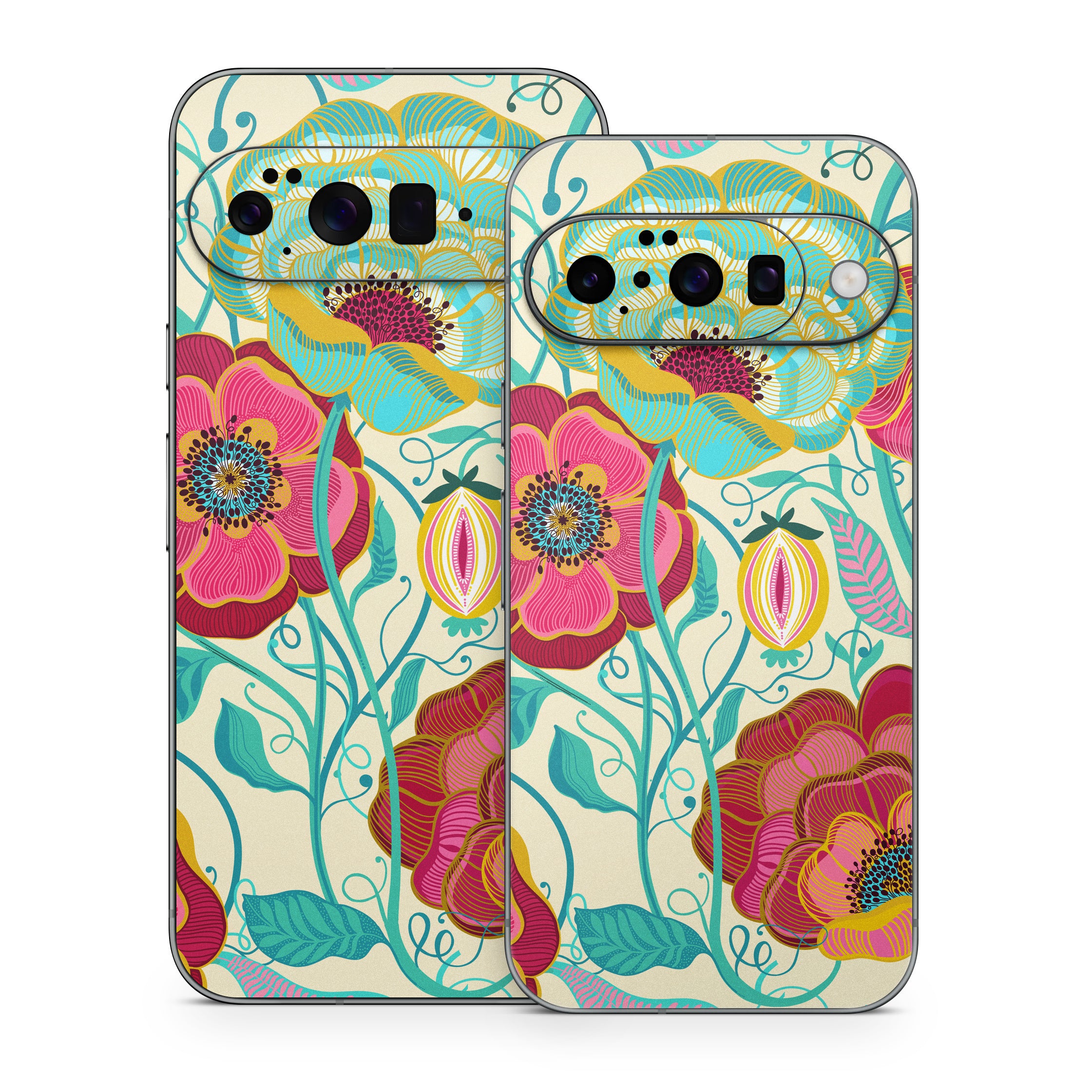 Golden Flowers - Google Pixel 10 Skin