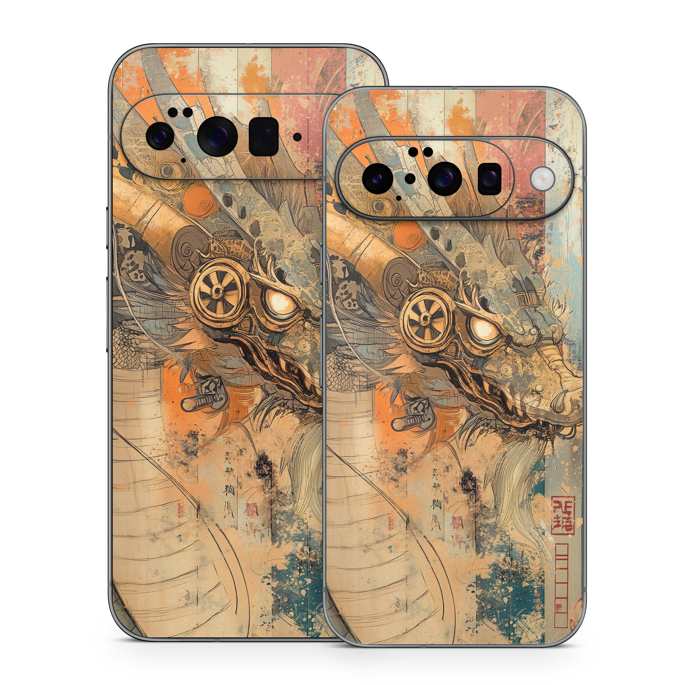 Orange Dragon - Google Pixel 10 Skin