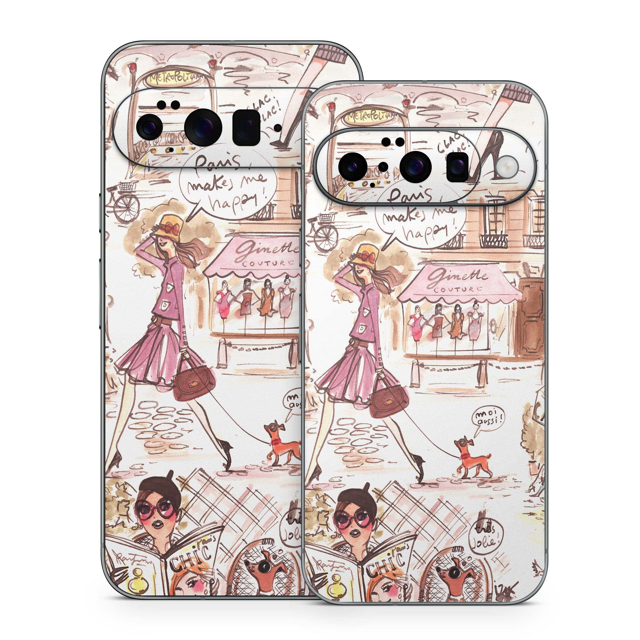 Paris Makes Me Happy - Google Pixel 10 Skin