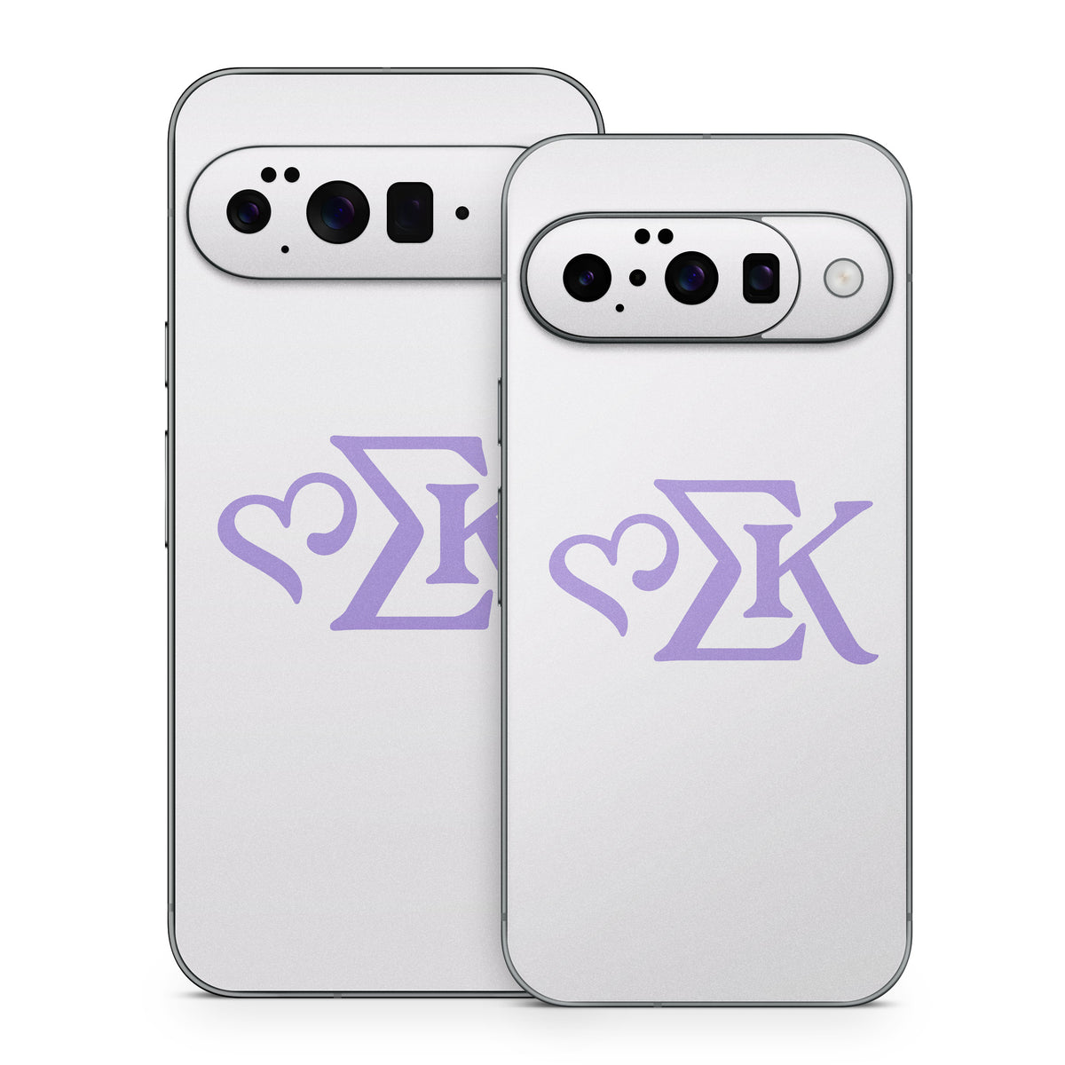 Sigma Kappa Greek Letters Legacy Lavender on Dove Love - Google Pixel 10 Skin