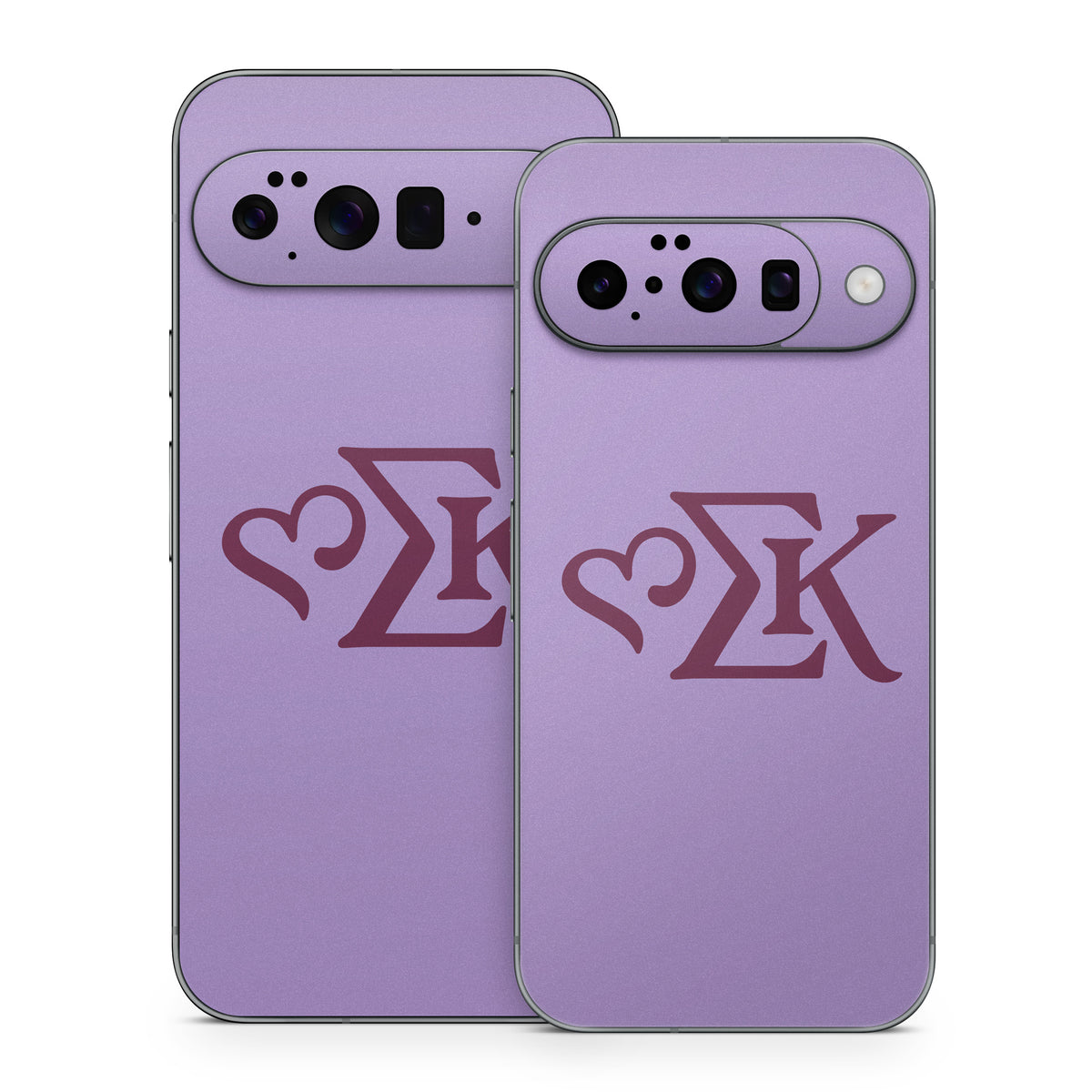 Sigma Kappa Greek Letters Mary Maroon on Legacy Lavender - Google Pixel 10 Skin