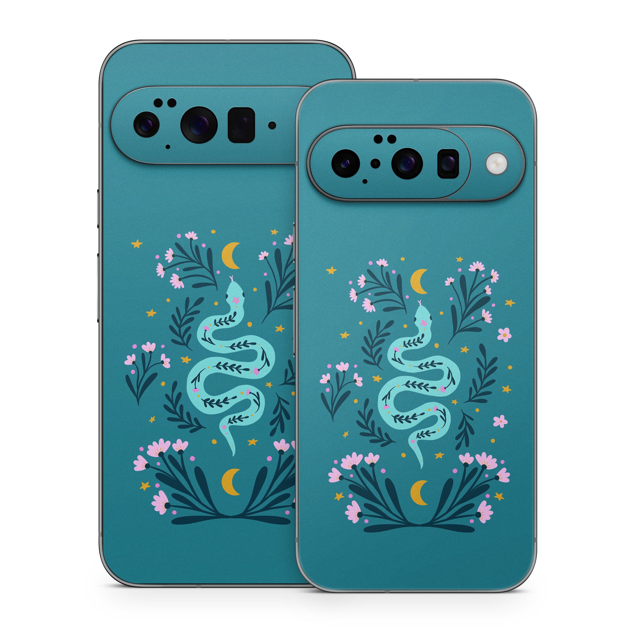 Snake and Flowers - Google Pixel 10 Skin